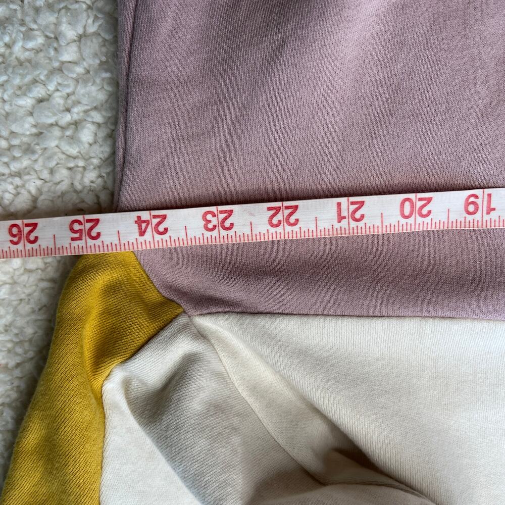 Universal Threads Quarter Zip Beige, Mauve, Gold Color Block Pullover Medium - Picture 5 of 9